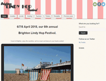 Tablet Screenshot of brightonlindyhopfestival.com